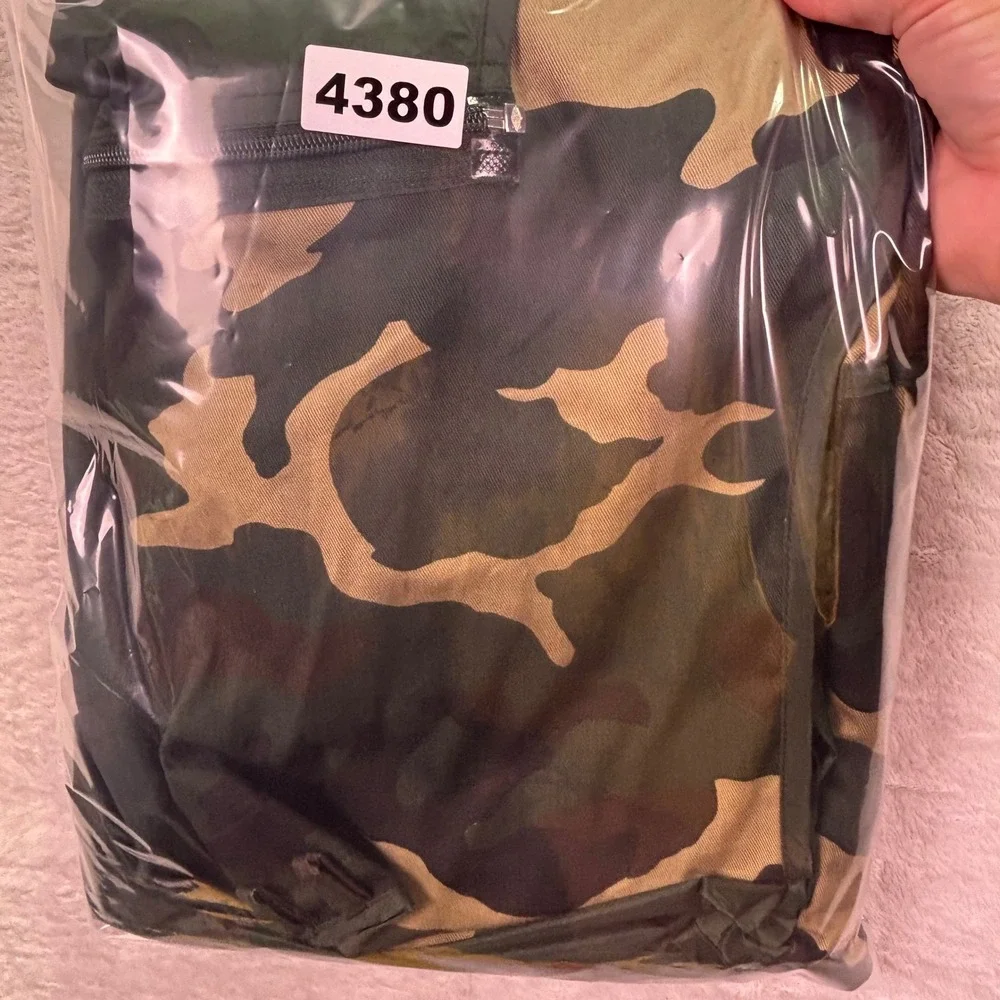 Vtg Avid Outdoor Mens Vest Sz XL Camo Hunting Utility Multi Pocket Game Bag 4303